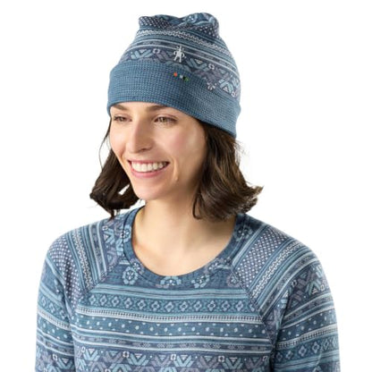 SmartWool Unisex Adult Thermal Merino Reversible Cuffed Beanie - color: Nightfall Fair Isle Fun