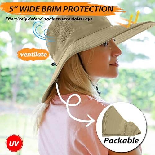 Solaris Wide Brim Sun Hat with Neck Flap - color: Olive, size: One Size