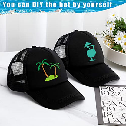 Hercicy 40 Pack Blank Trucker Hat Bulk - color: Black