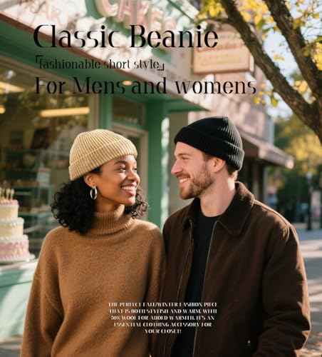Wool Fisherman Beanies for Men Knit Fall Winter Beanie Hat Skull Cap - color: Apricot