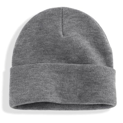 Connectyle Men's Cuffed Beanie Hat Double Layer Knit Winter Watch Cap - color: Light Grey