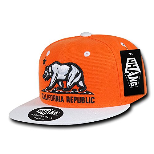 Whang Snapbacks - color: Orange/White