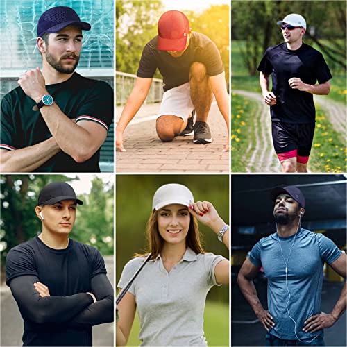 GADIEMKENSD Stretch Running Hat with Soft Brim, Quick Dry, Unstructured, Unisex-Adult - color: Sky Blue
