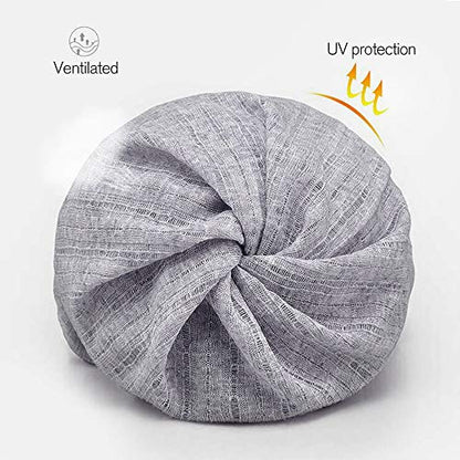 XYIYI Womens Chemo Headwear Hats Cotton Slouchy Beanie Cap Scarf - color: 3pcs Black+grey+coffee