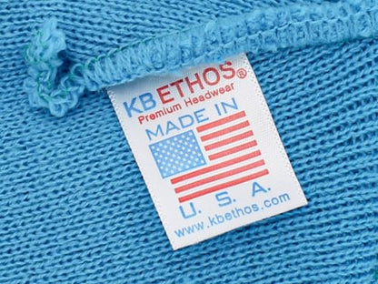 KBETHOS Made in USA Classic Men's Women's Cuffed Folded Acrylic Knit Beanie Hat Solid Unisex Cold - color: 4. Blue Aqua Solid Long Beanie