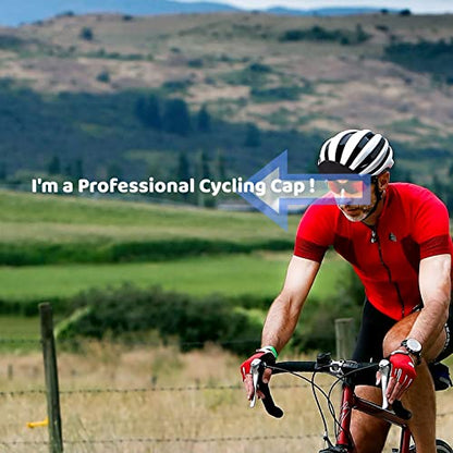 Black Cycling Cap - Polyester Funny Cycling Hat-Under Helmet - Cycling Helmet Liner Breathable&Sweat Uptake - color: Black 2