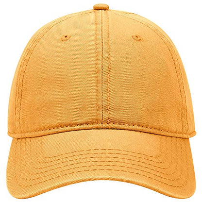 OTTO 6 Panel Low Profile Garment Washed Superior Cotton Twill - color: Gold