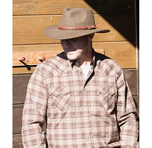 Outback Trading 1379 Men's Dusty Rider UPF 50 Water-Resistant Western-Style Wool Hat - size: Large