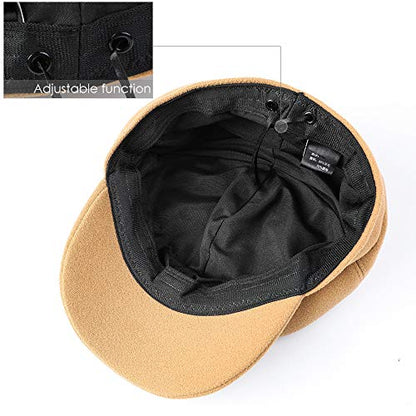 Sumolux Women Beret Newsboy Hat French Cap Classic Winter - color: Camel