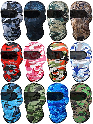Geyoga 12 Pcs Ski Mask Balaclava Full - color: Camouflage Color