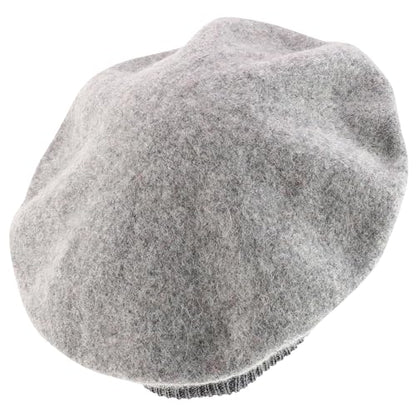 Trendy Apparel Shop Plain Solid French Wool Beret Hat - color: Grey