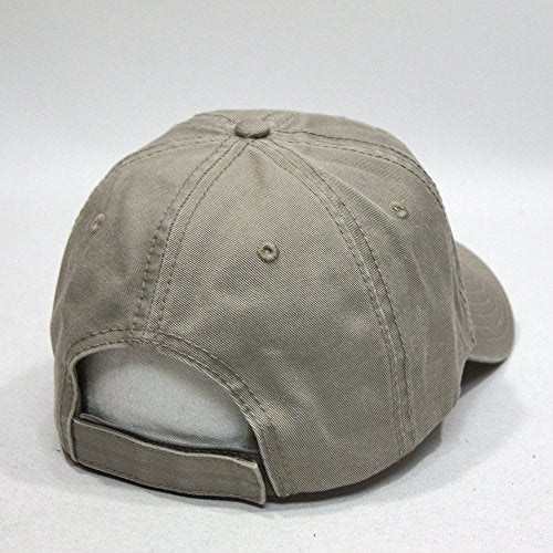 Classic Blank Dad Hat Cotton Adjustable Strap Baseball Cap - color: Dark Khaki