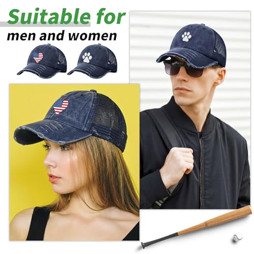 Suhine 24 Pcs Blank Trucker Hat Bulk,Unisex Baseball Cap - color: Dark Blue