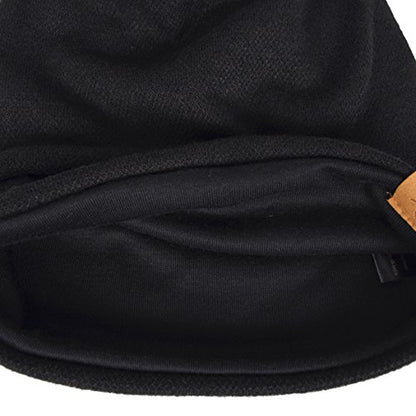 VECRY Men's Slouch Beanie Skull Cap Long Baggy Hip-Hop Winter Summer Hat - color: Black