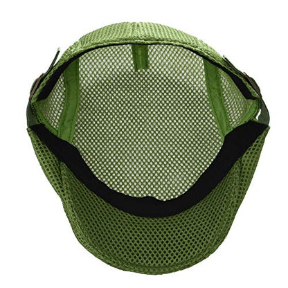 VOBOOM Men Mesh Newsboy Flat Cap Ivy Cabbie Newsboy Cap - color: Green
