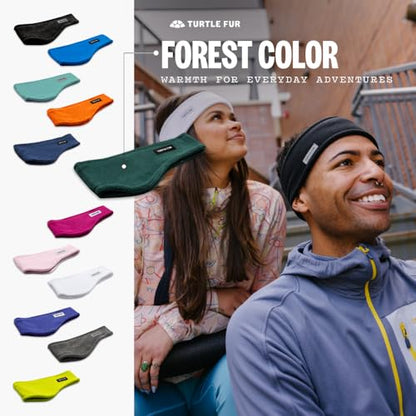 Turtle Fur Bang Band - Warm Headbands for Men and Women - color: Forest