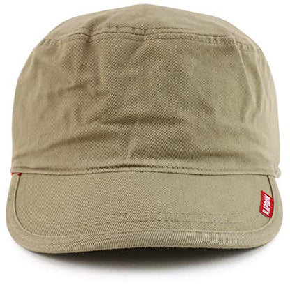 Armycrew Cotton Washed Cadet Style Army Cap - color: Khaki