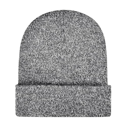 ZOORON Beanie for Men Women Warm Winter Hat Unisex Soft Knit Cuffed Beanie - color: 1pack-black&white