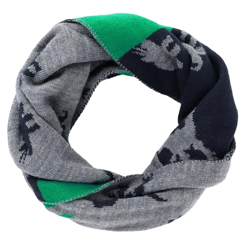 Duoyeree Kids Beanie Dinosaur Pom Pom Knit Winter Hat Fleece Lined for 1-7T - color: Dinosaur Hat and Scarf Set, size: 2-4T
