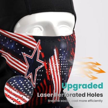 AOPREL Balaclava Ski Mask for Men Winter Face Mask Breathable & Thermal Winter Balaclava Women for Cold Weather Outdoor - color: Usa Flag