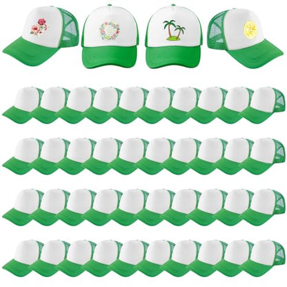 Hercicy 40 Pack Blank Trucker Hat Bulk - color: Green