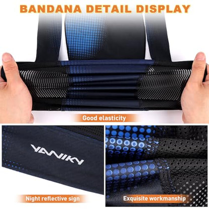 YANIKY Bandanas Skull Caps for Men, Women Skull Cap Helmet Liner Dew Rags - color: Blue