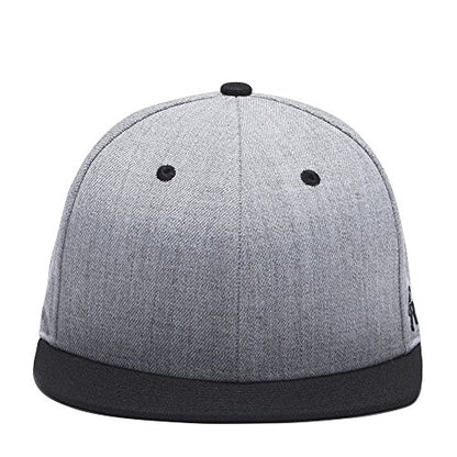 RIOREX Hip hop caps Fashion Animal Embroidery Baseball Cap for Men Adjustable Leather Belt Strapback Baseball Cap - color: Gray-black