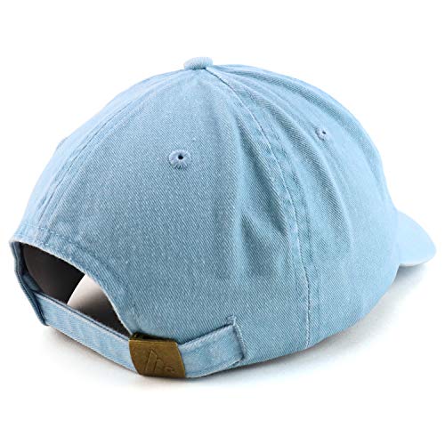 Trendy Apparel Shop Vintage 1962 Embroidered 63rd Birthday Soft Crown Washed Cotton Cap - color: Light Blue