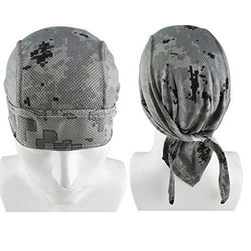 4 Pack Head Wraps Cycling Caps Dew Rag Skull Caps Beanie Cap Do Rags, Pirate Hats, Doo Rag, Durag Bandana - color: Camo, size: One Size