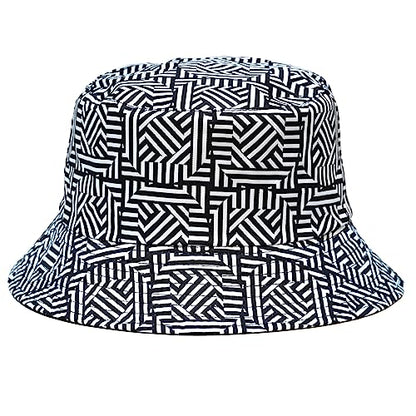Rave Bucket Hat for Women & Men - Cute Bucket Hats - Festival Hat Adjustable 50+ SPF Protection Rave Accessories - color: Checkered