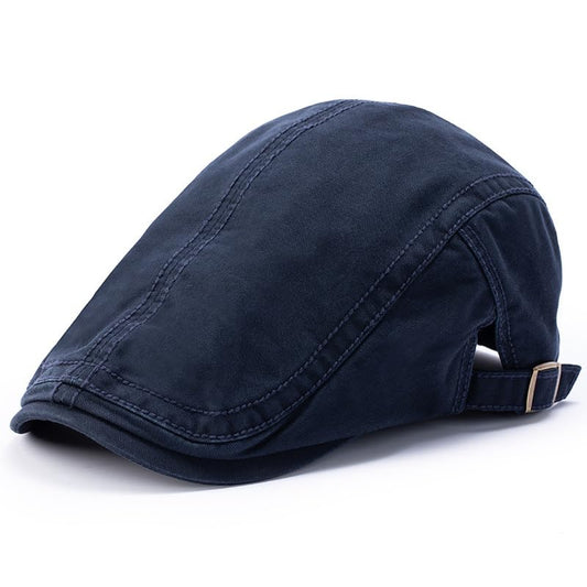 Oversize Ivy Cap for Big Bone Men Women 100% Cotton Beret Dad Large Flat Gatsby Hat Plain Newsboy Hats M L XL - color: Blue