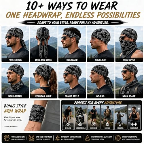 Cooling Skull Cap Helmet Liner, Breathable Elastic Bandana Cooling Headscarf Cap for Men Women - color: 2pcs-b