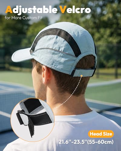 Mens Womens Baseball Caps Hat Breathable Sun Protection Running Golf Hats for Men Women for Outdoor Activities - color: Dusty Blue