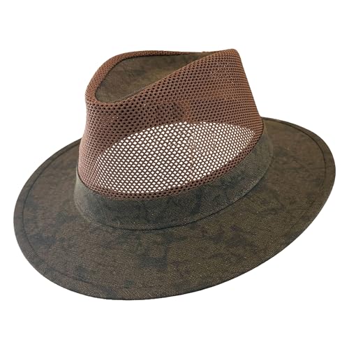 Henschel Hats Original Aussie Breezer Sun Hat for Summer Outdoor Use - color: Distressed Gold, size: Large
