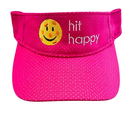 Hit Happy Pickleball Visors for Women - color: Pink