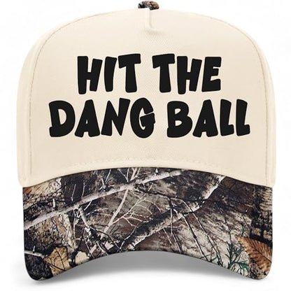 Hit The Dang Ball V2 Hat - color: Woodland Camo
