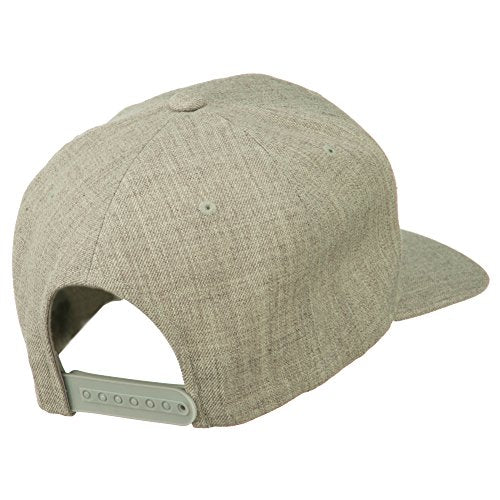 e4Hats.com Pink Diamond Outline Embroidered Snapback Cap - color: Heather