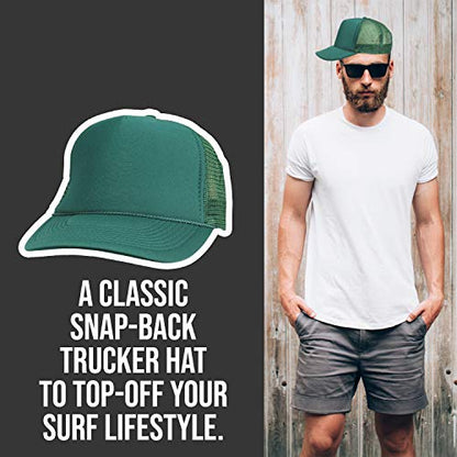 2 Packs Baseball Caps Blank Trucker Hats Summer Mesh Cap (2 FOR Price of 1) - color: Green