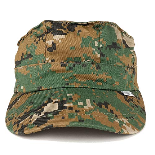 Trendy Apparel Shop Kid's Youth Size Military 8 Point Cover Trooper Patrol Cap - color: Woodland