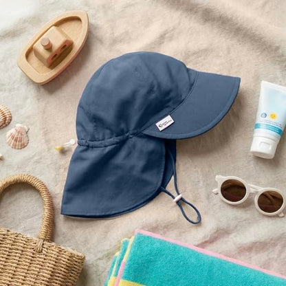 Green Sprouts Unisex-Baby Flap Sun Protection Swim HatHat - color: Navy, size: 9-18 Months