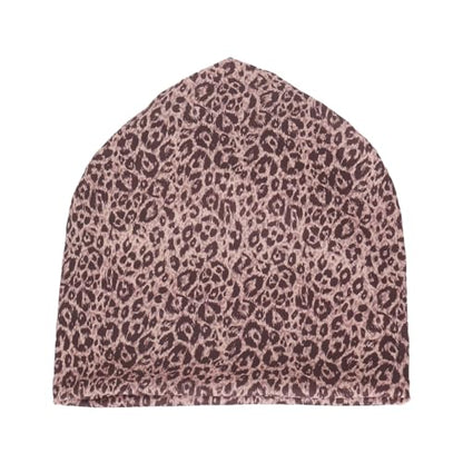 Jemis Sweet Heartwarming Breast Cancer Beanie Hat, Romantic Knitted Hat, Cancer Headwear Caps Baggy Skull Sleep Scarf - color: 2 Pack White & Brown