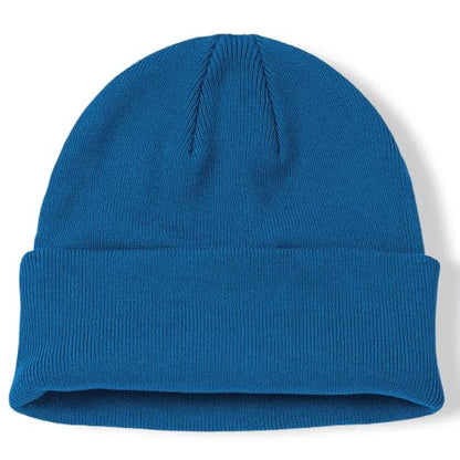 100% Cotton Beanie for Women Men Soft Knit Beanies Warm Winter Hat - color: Blue