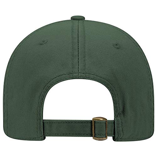 OTTO 6 Panel Low Profile Garment Washed Superior Cotton Twill - color: Dk. Green