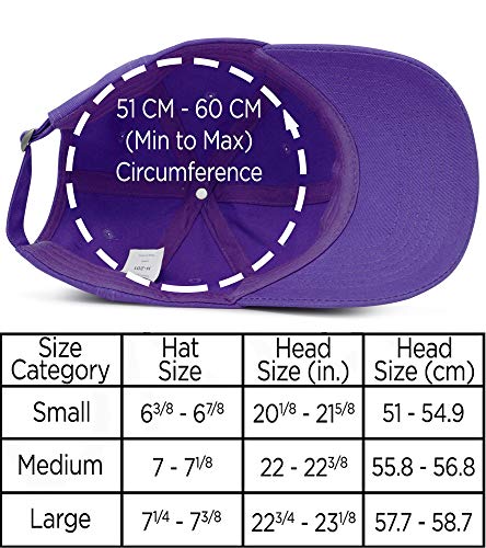DALIX Baseball Cap Dad Hat Plain Men Women Cotton Adjustable Blank Unstructured Soft - color: Purple