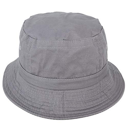 Armycrew Pigment Dyed Washed 100% Cotton Unisex Bucket Hat - color: Charcoal