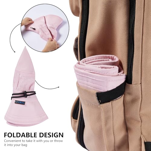 UPF 50+ Bucket Sun Hat with Laser Perforated Mesh Cooling Adjustable Breathable Lightweight for Outdoor Men Women - color: Pink