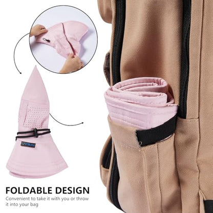 UPF 50+ Bucket Sun Hat with Laser Perforated Mesh Cooling Adjustable Breathable Lightweight for Outdoor Men Women - color: Pink