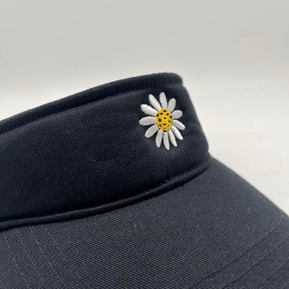 Embroidered Pickleball Visor Men Women,Gifts for Pickleball Lovers - color: Black, style: Pickleball Flower
