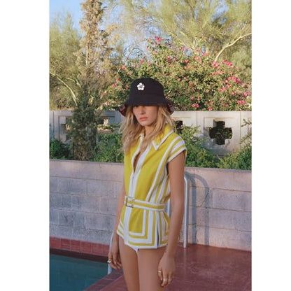 Bucket Hat for Men Women Funny Holiday Fishing Hat Cute Fisherman Cap - color: Hibiscus Flower
