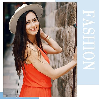 Hercicy 6 Pcs Fedora Hats for Women Men - color: Bright Colors
